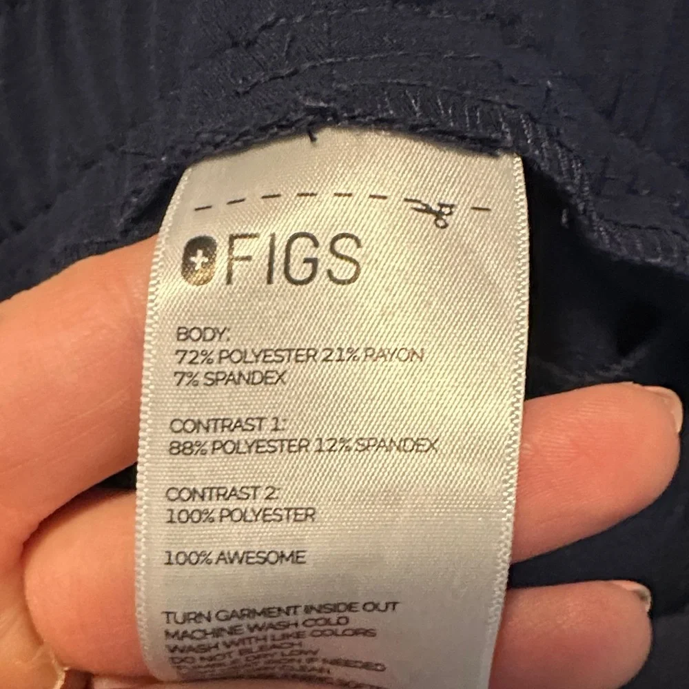 FIGS Tansen Navy Jogger Scrub Pants Men’s Small Tall Slim Fit Comfy Antiwrinkle